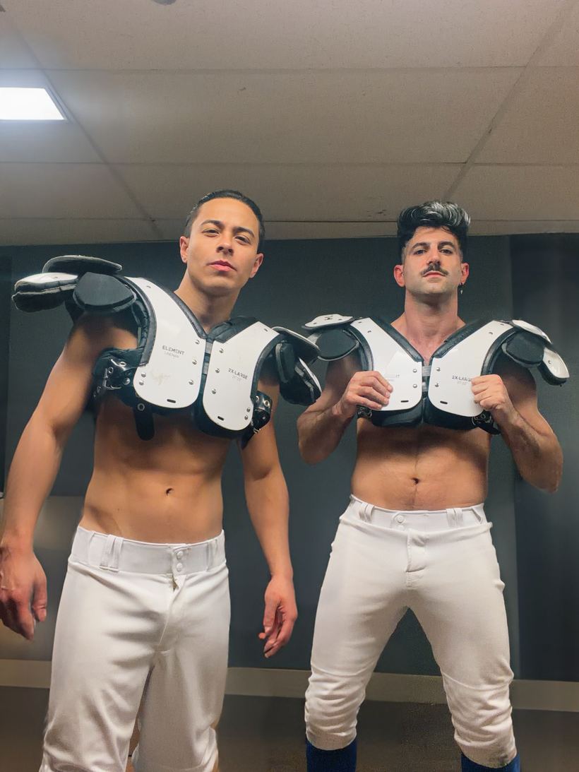 Lake Smits backstage in Las Vegas